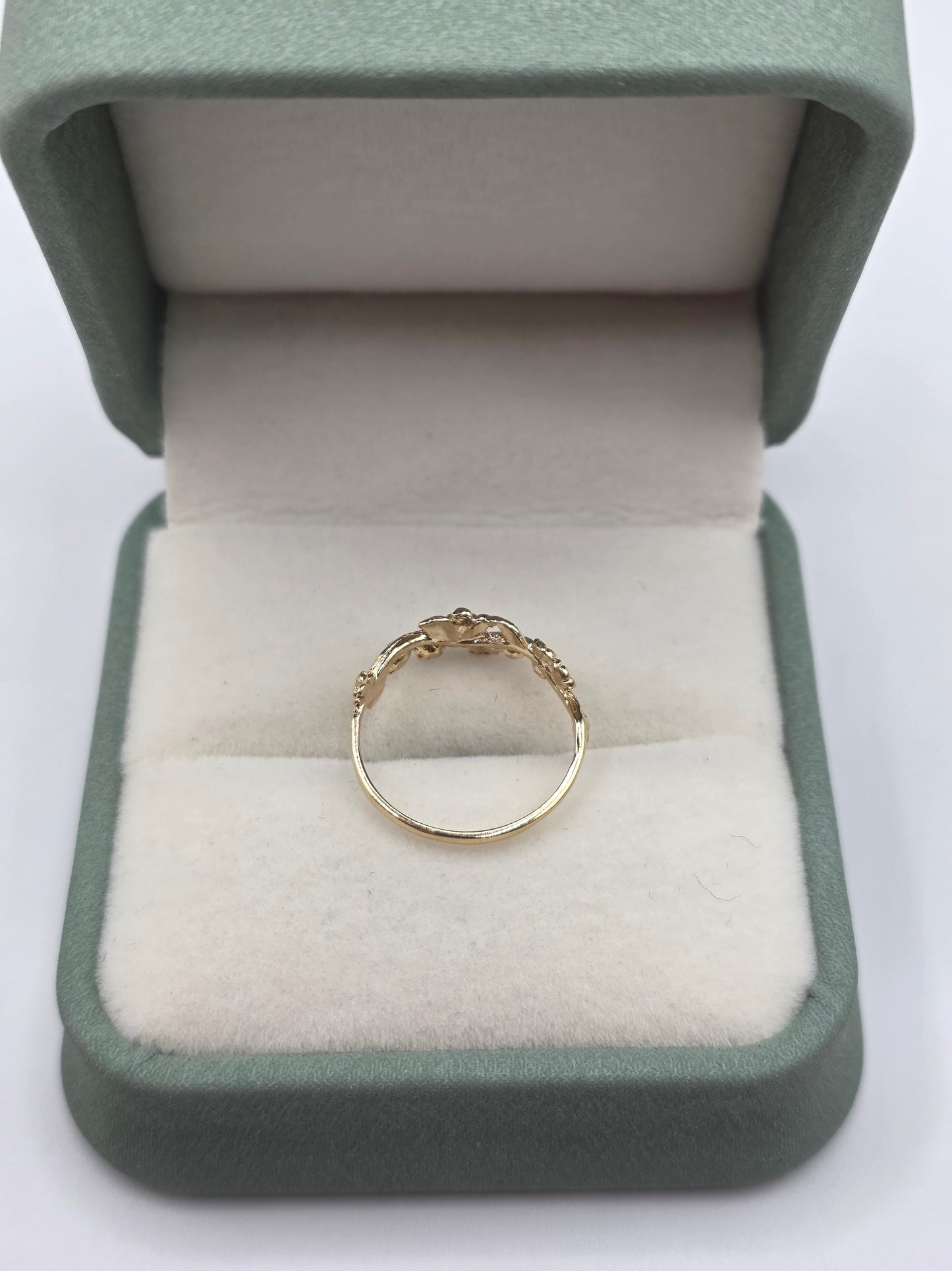 9ct gold forget me knot ring