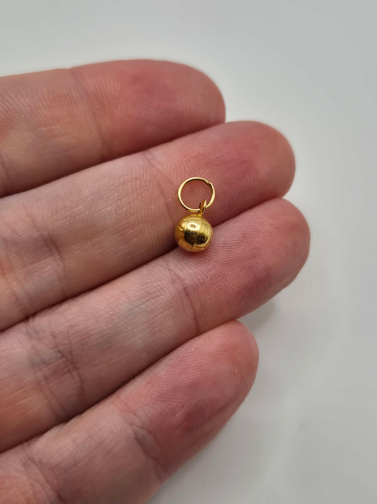 9ct gold football charm