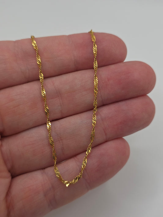 9ct gold twist link chain (94)