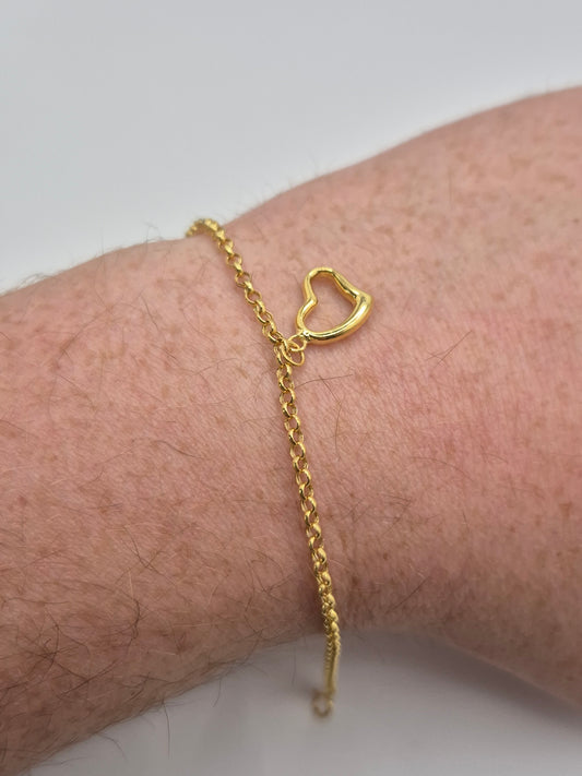 9ct gold belcher bracelet