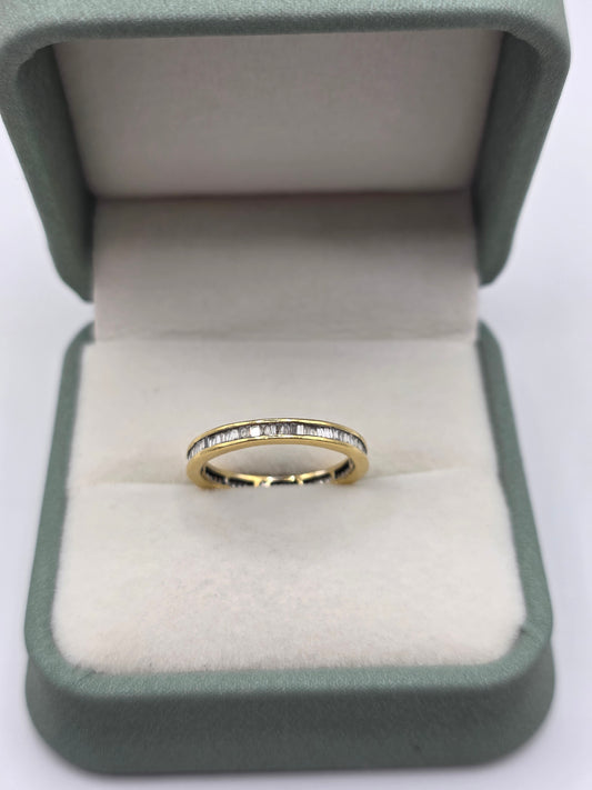 18ct gold diamond eternity ring
