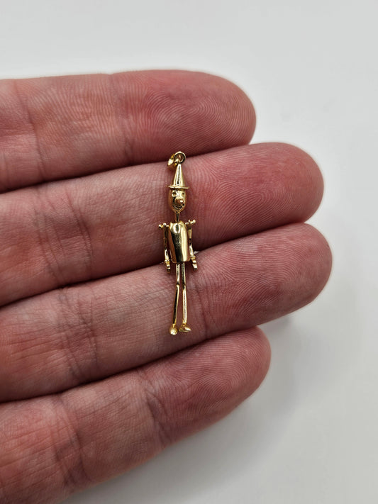 9ct gold puppet pendant