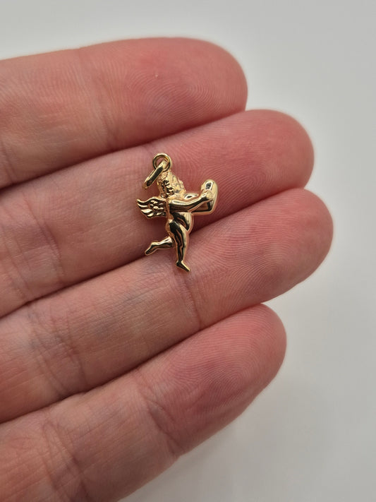 9ct gold cherub charm