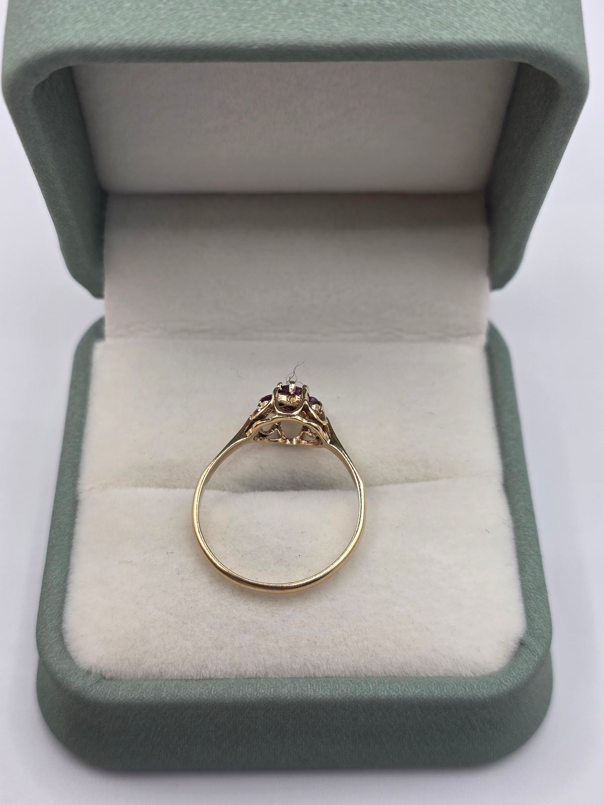 9ct gold ruby ring