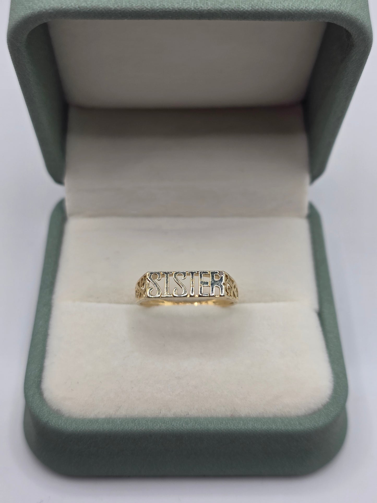 9ct gold sister ring