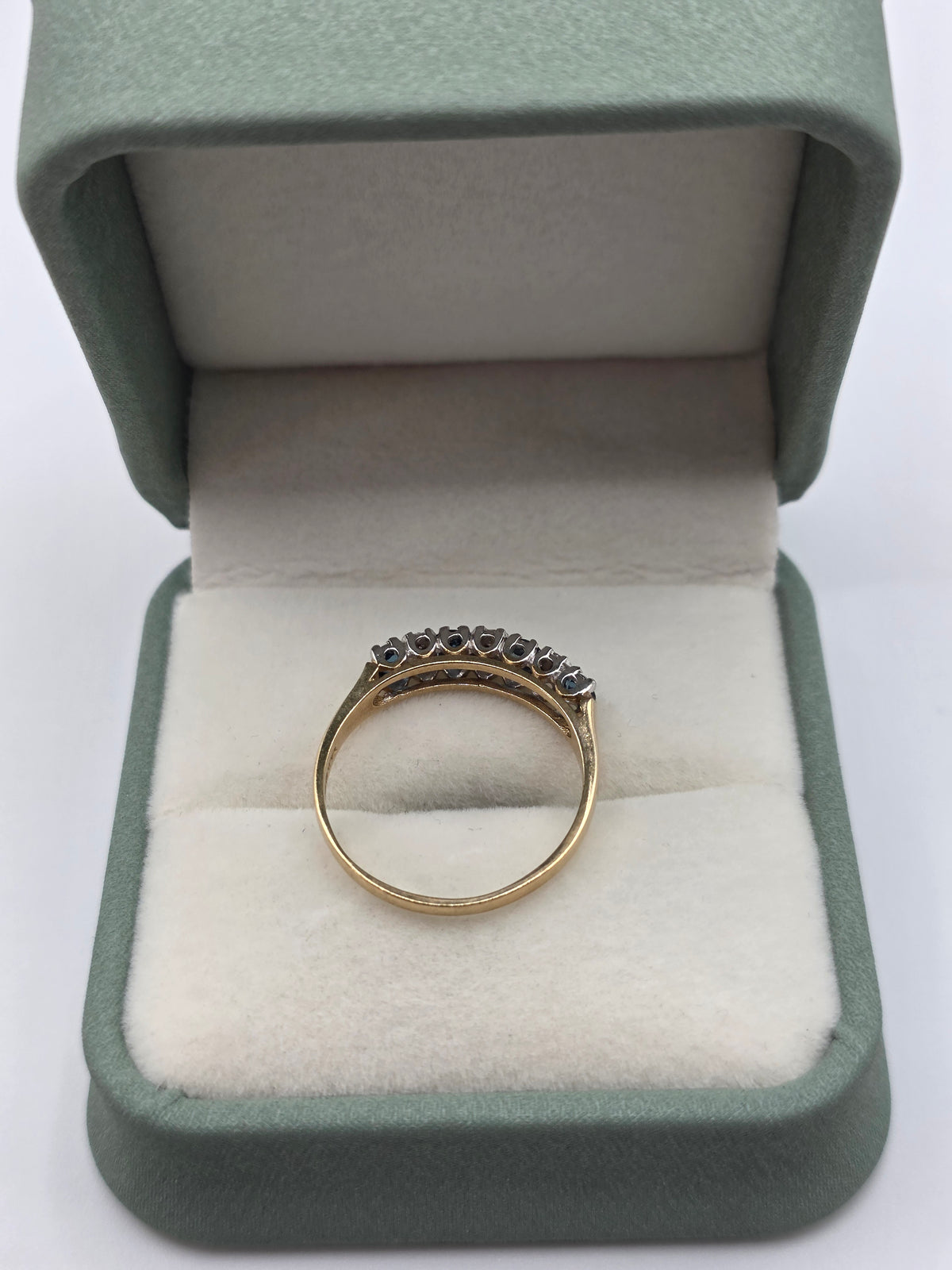 9ct gold topaz and diamond ring