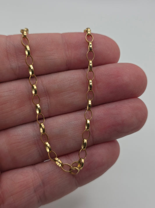 9ct gold belcher chain (26)