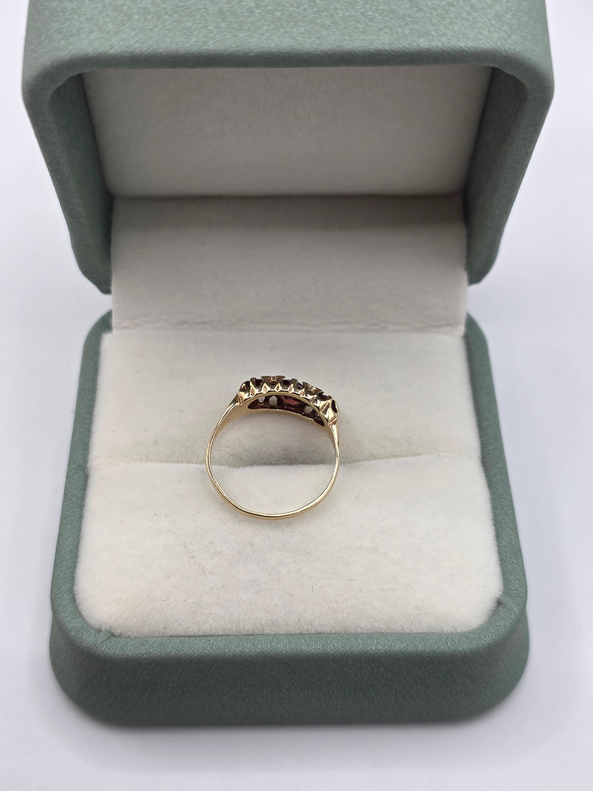 9ct gold tourmaline and diamond ring