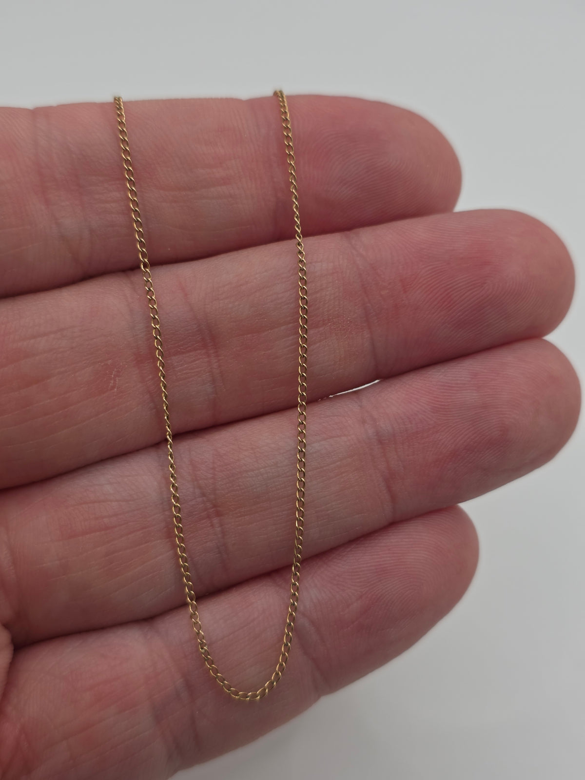 9ct gold extendable chain (117)