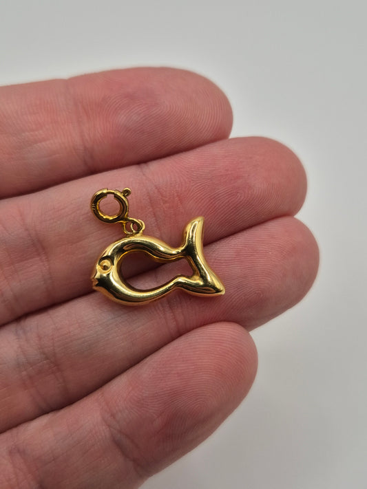 9ct gold fish charm