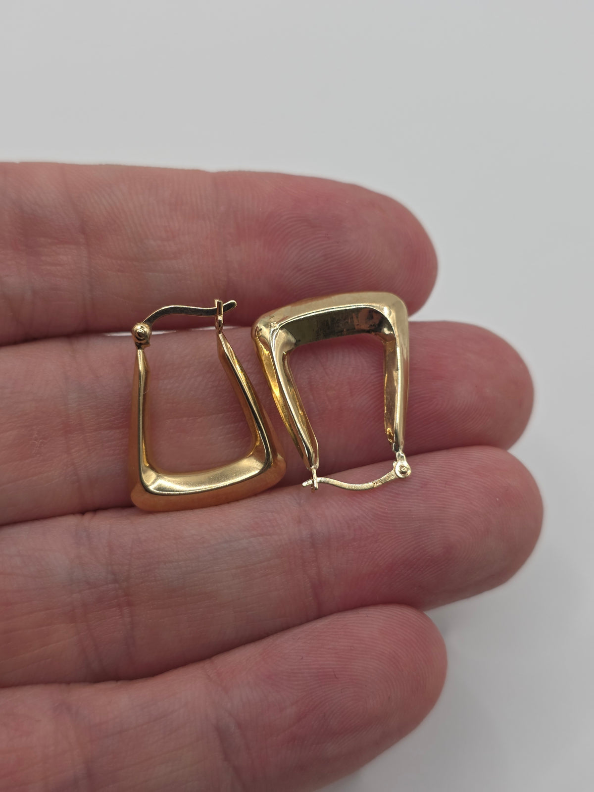 9ct gold creole earrings