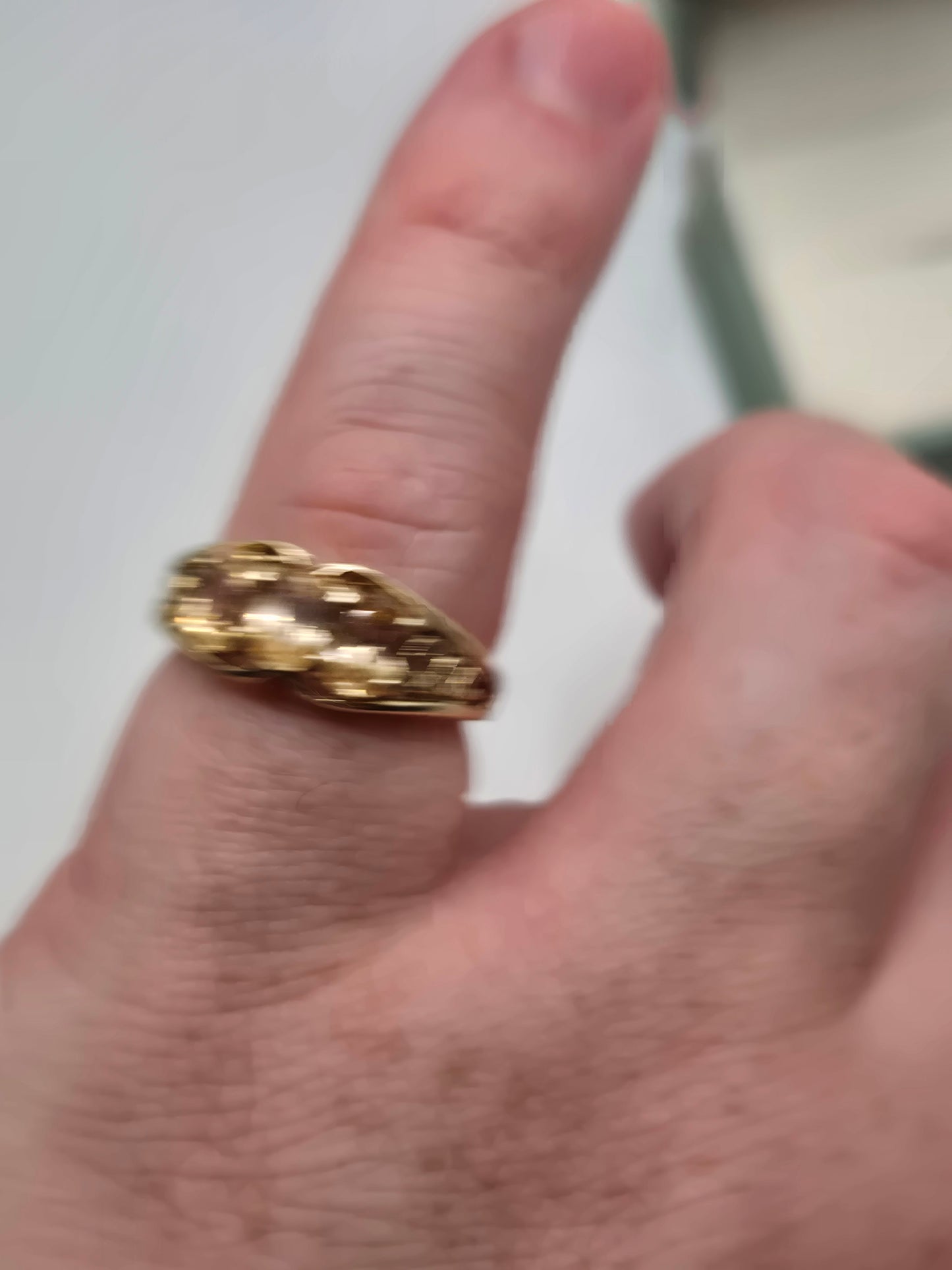 9ct gold morganite ring