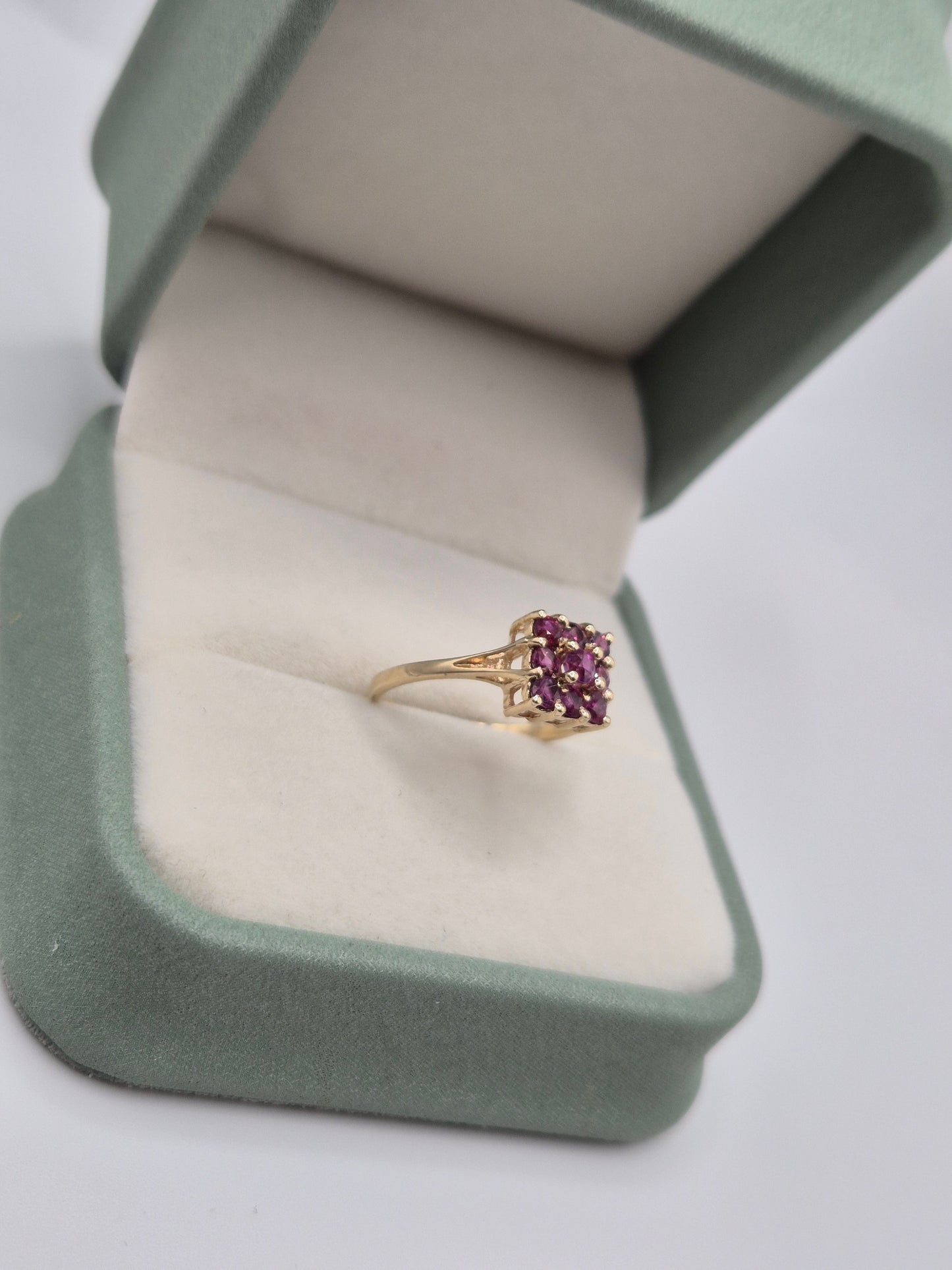9ct gold ruby ring