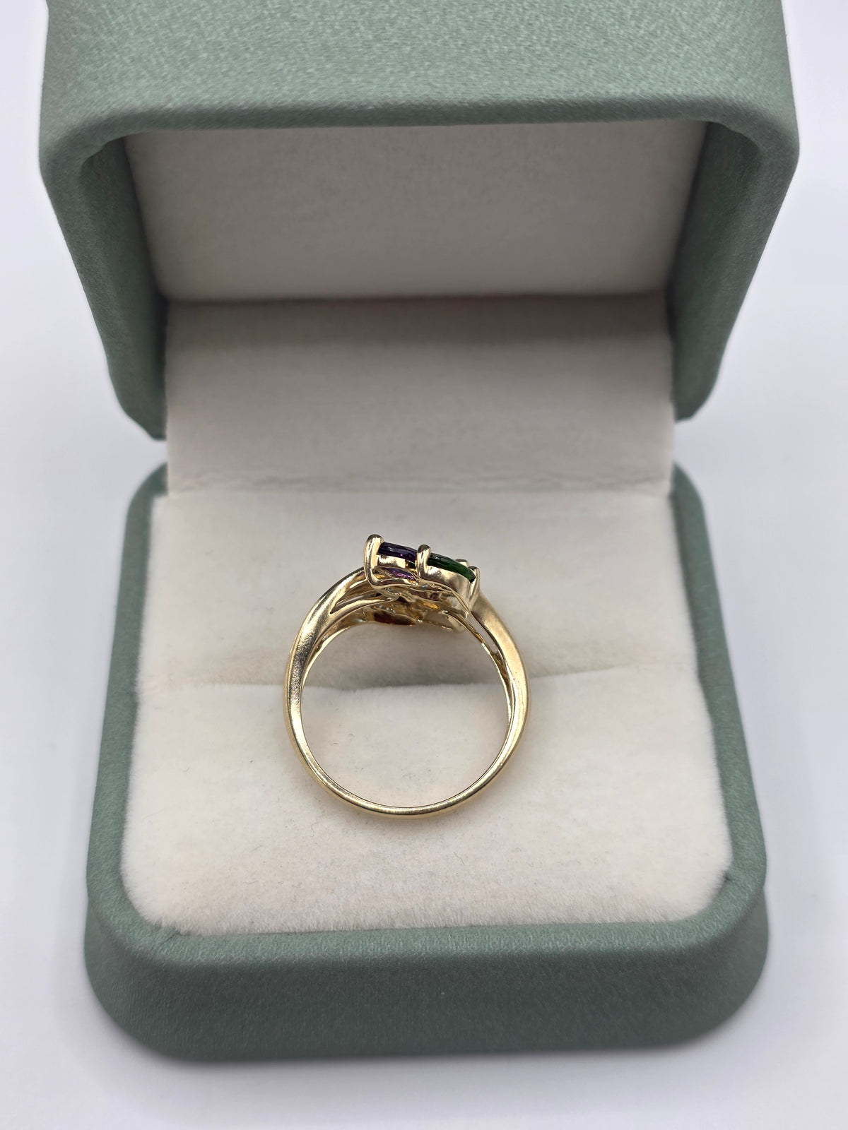 9ct gold multigem ring