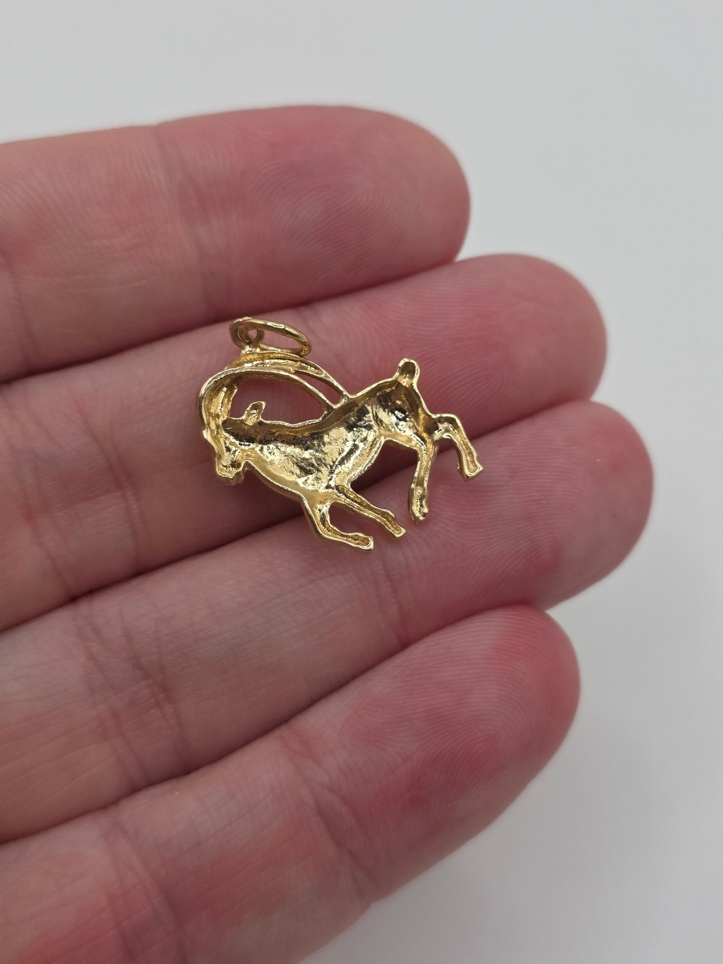 9ct gold Capricorn zodiac pendant