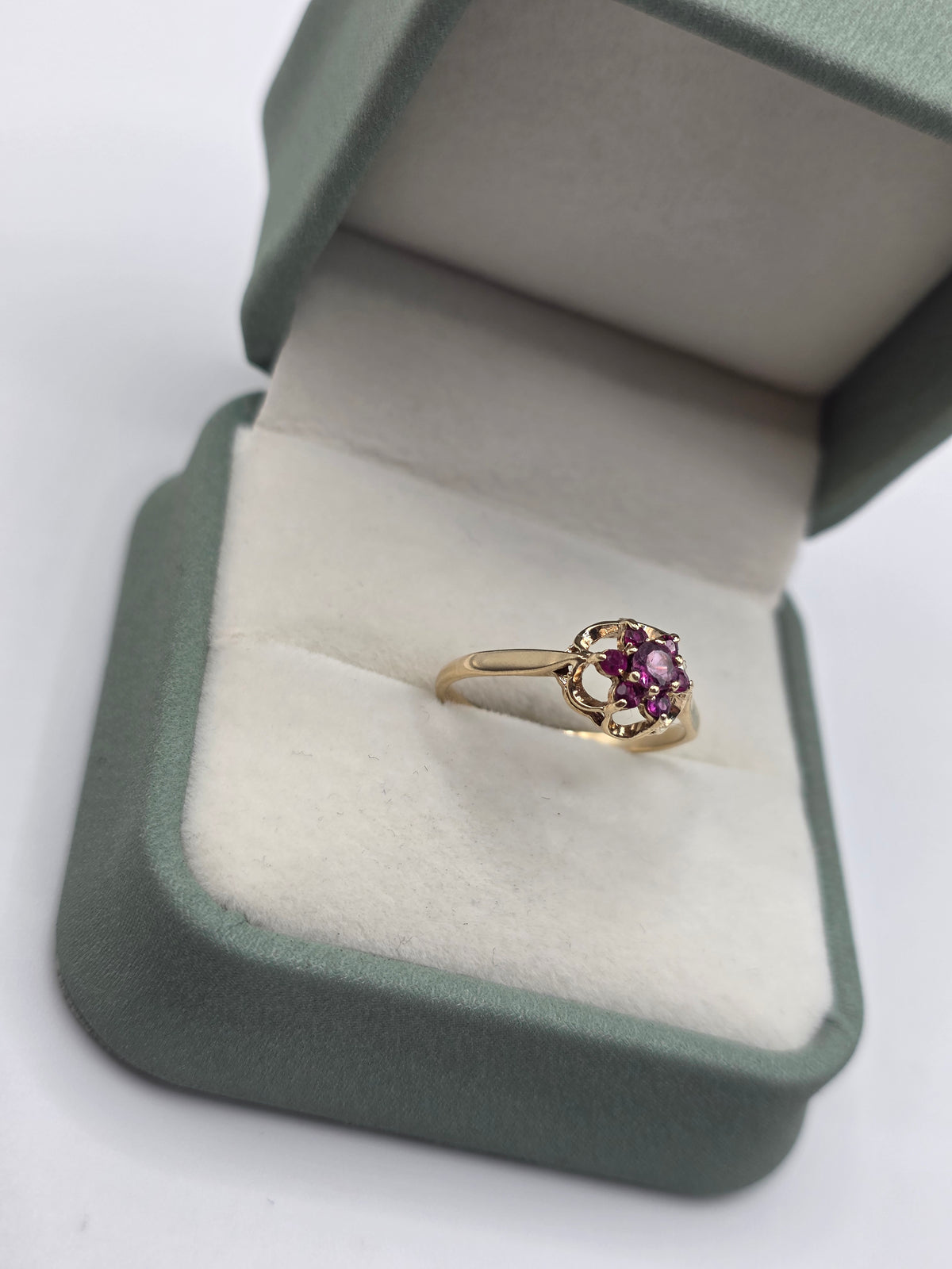 9ct gold ruby ring