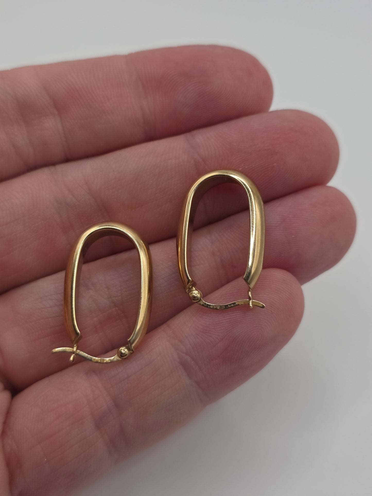 9ct gold creole earrings