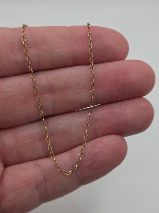 9ct gold belcher chain (29)