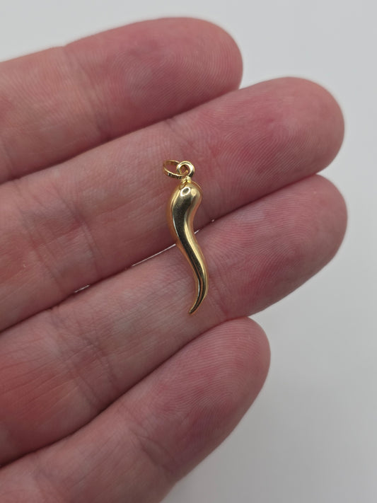 9ct gold horn of plenty charm