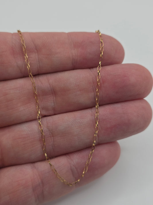 9ct gold belcher chain (73)