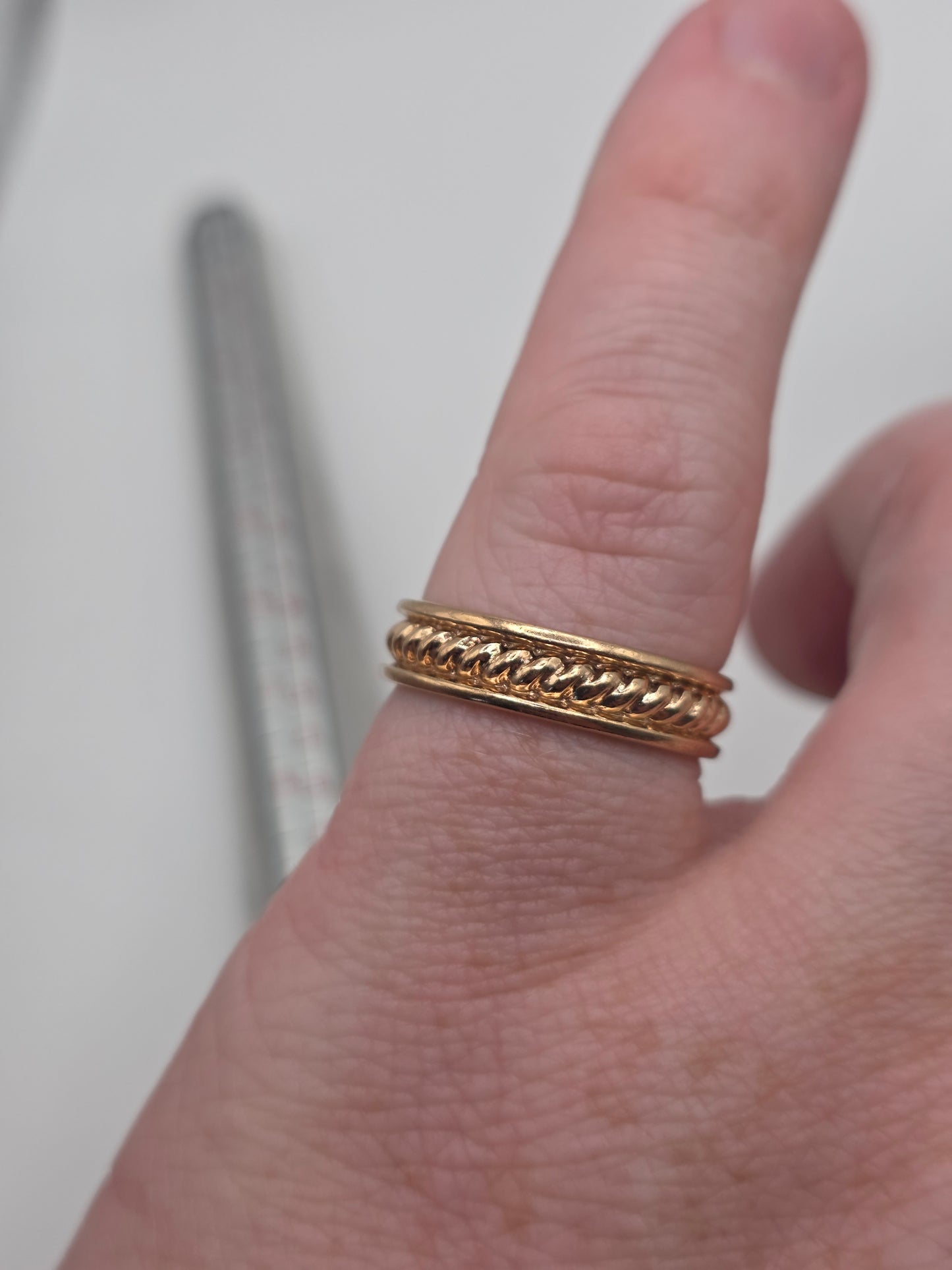 9ct rose gold eternity band ring
