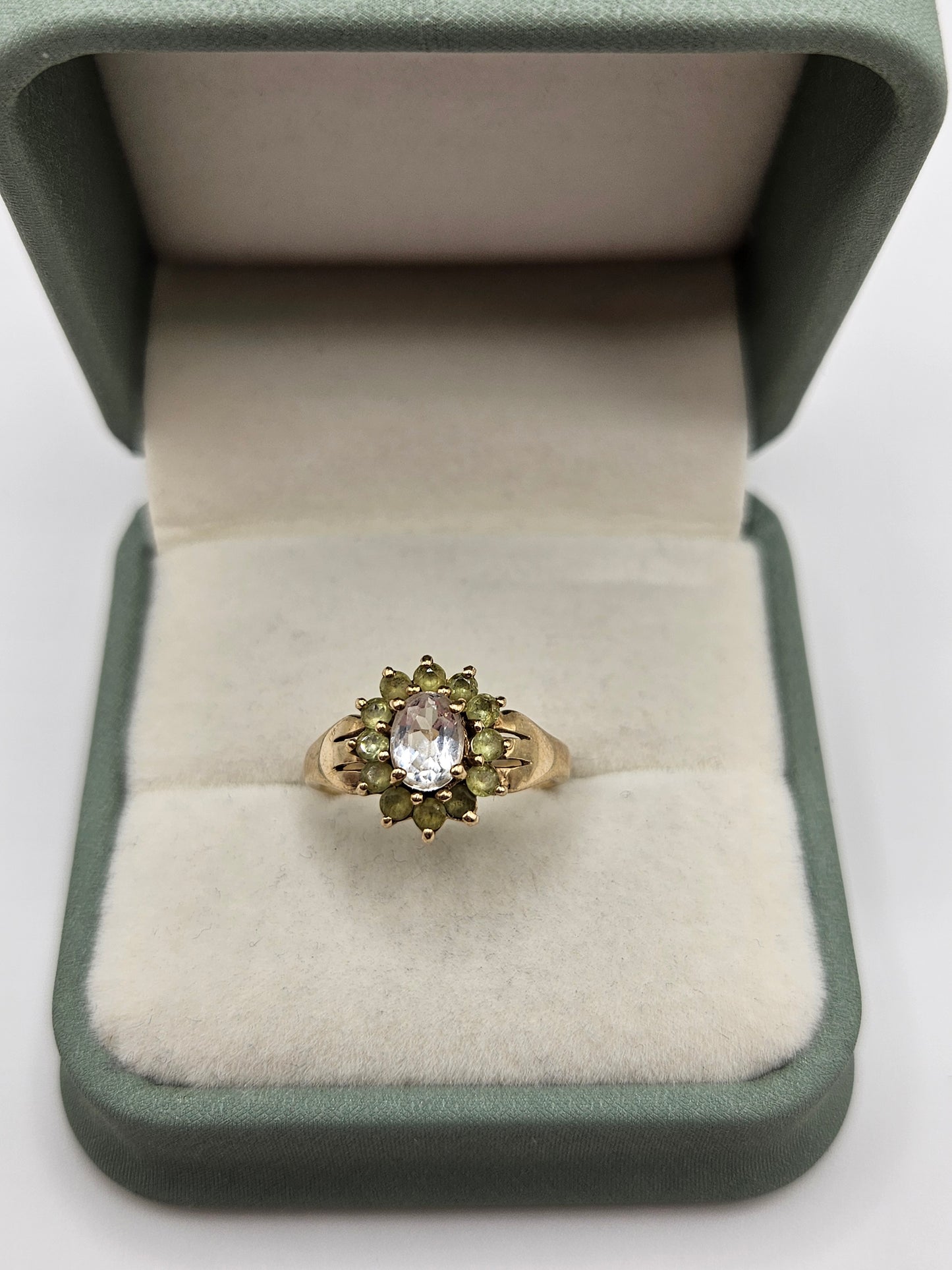 9ct gold gemstone ring