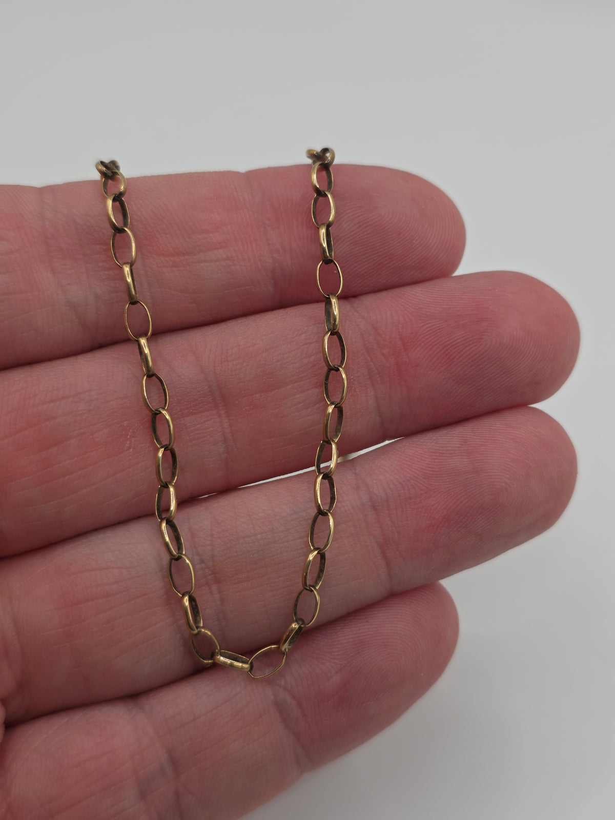 9ct gold belcher chain (112)
