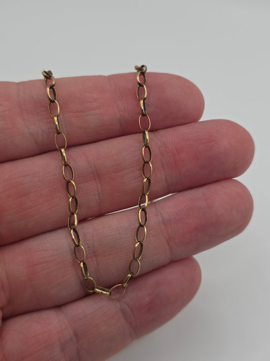 9ct gold belcher chain (112)