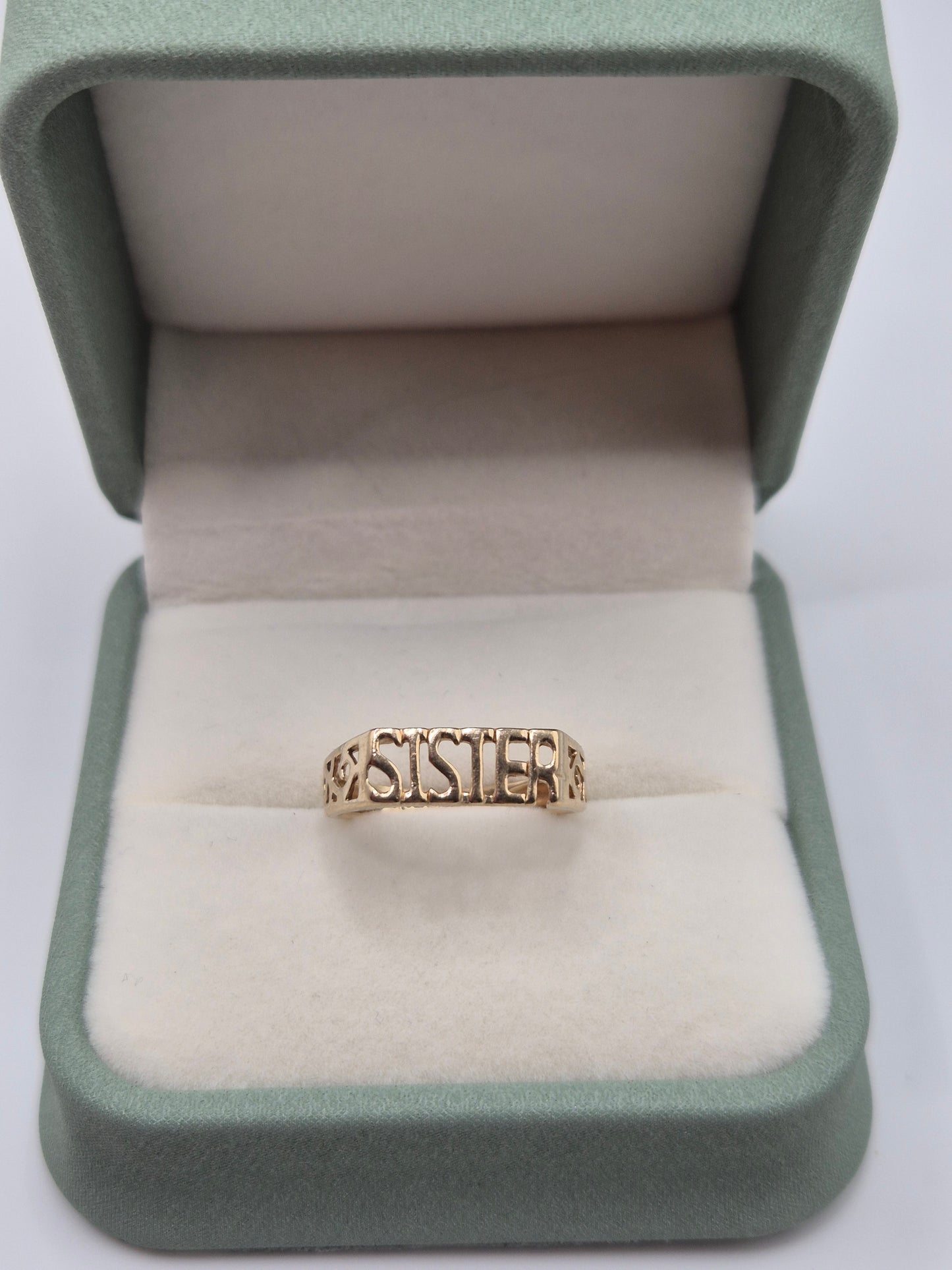 9ct gold Sister ring