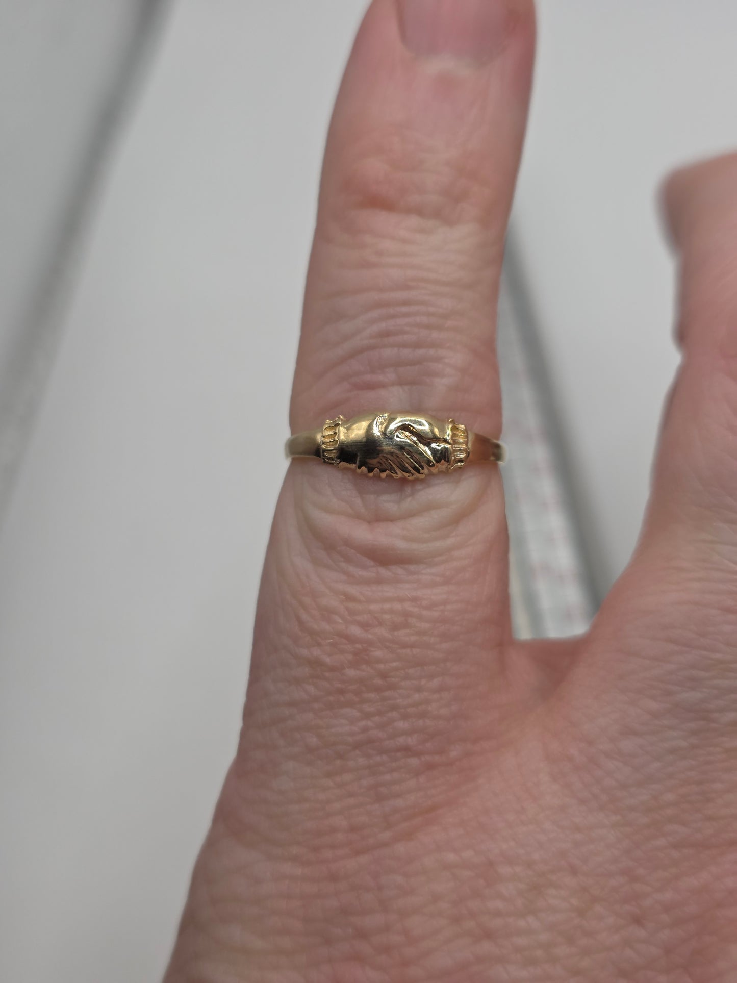 9ct gold fede ring