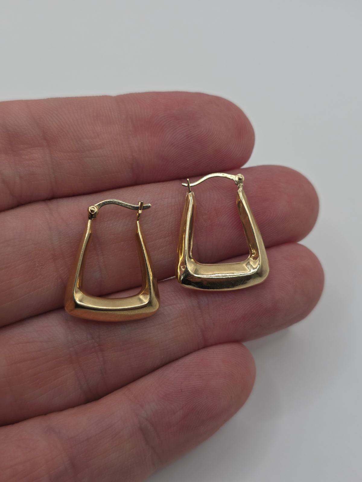 9ct gold creole earrings