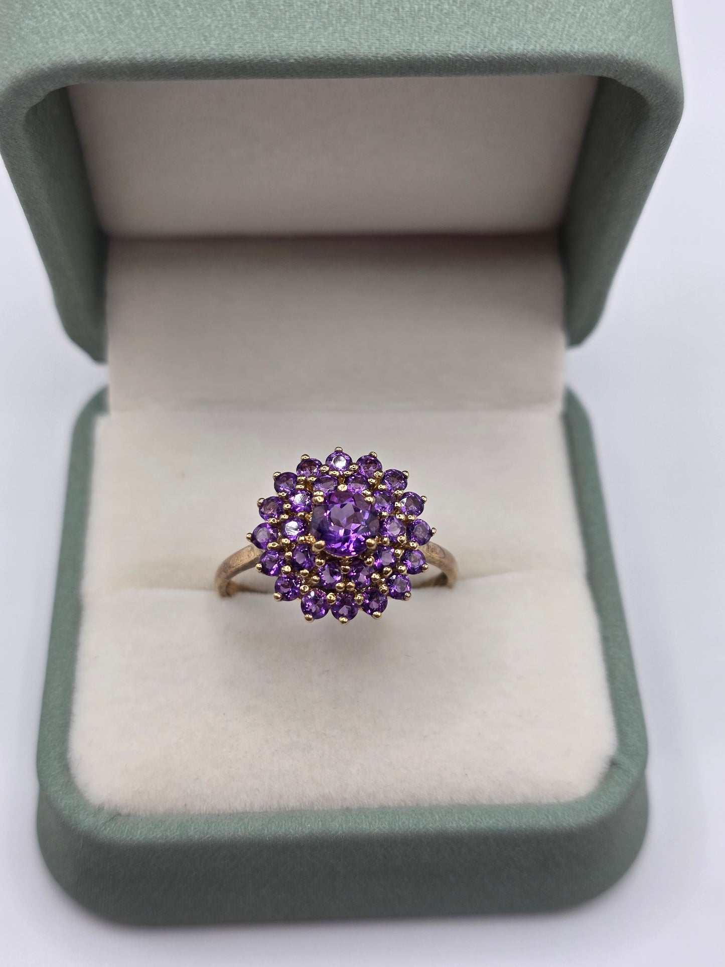 9ct gold amethyst ring