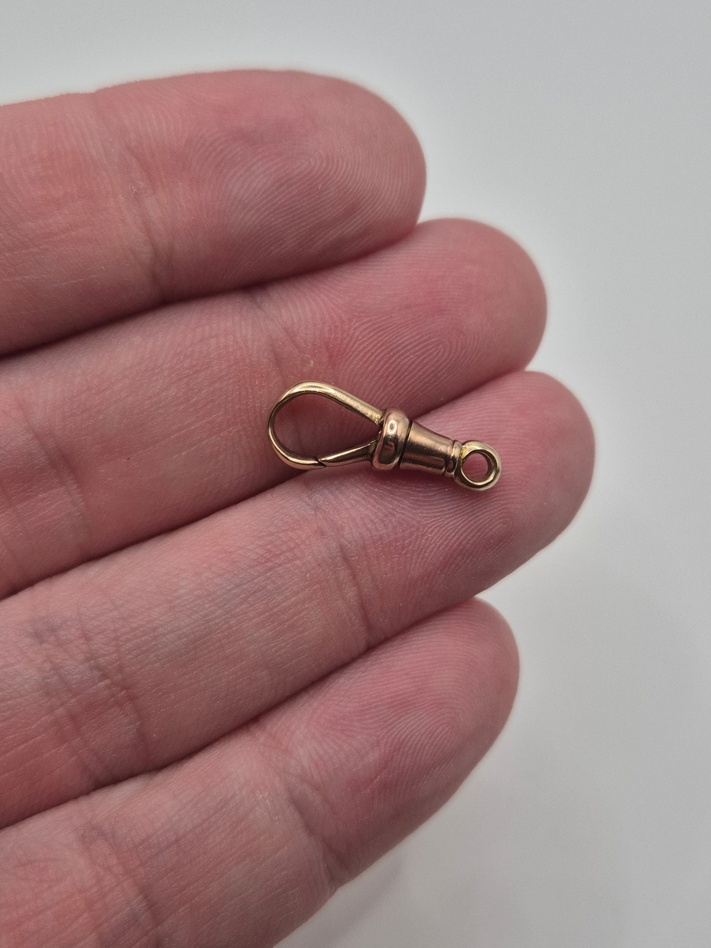 9ct rose gold dog clip (7)