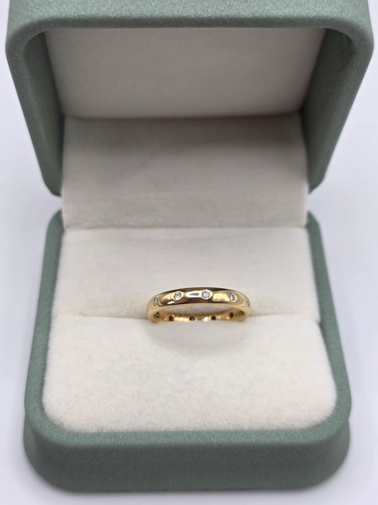 18ct gold diamond eternity ring