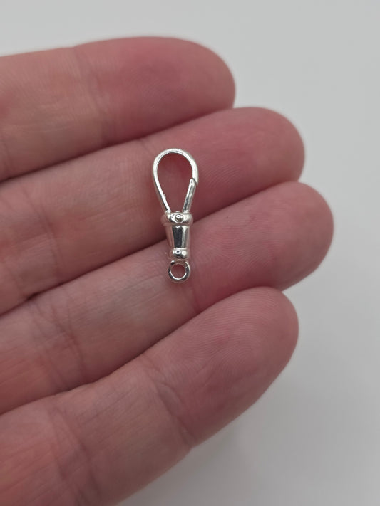 Silver dog clip 21mm (4)