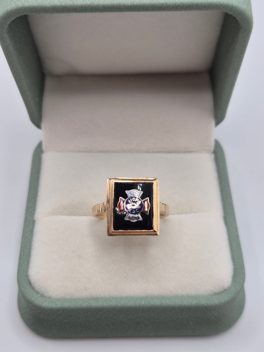9ct gold "independant order of foresters" ring