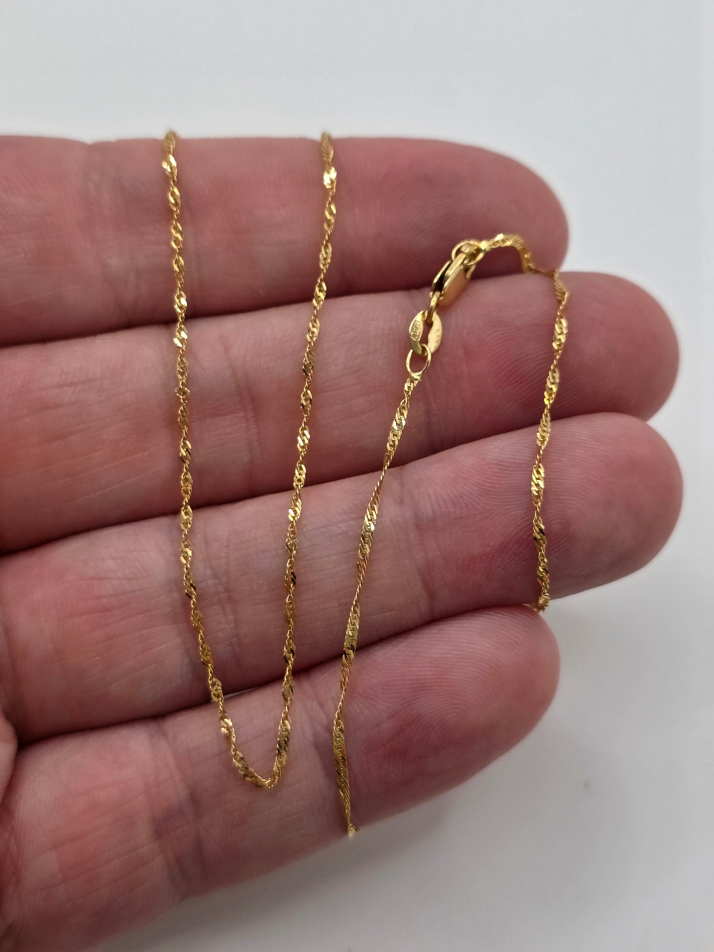14ct gold twist link chain (48)