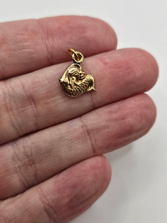 9ct gold fish charm