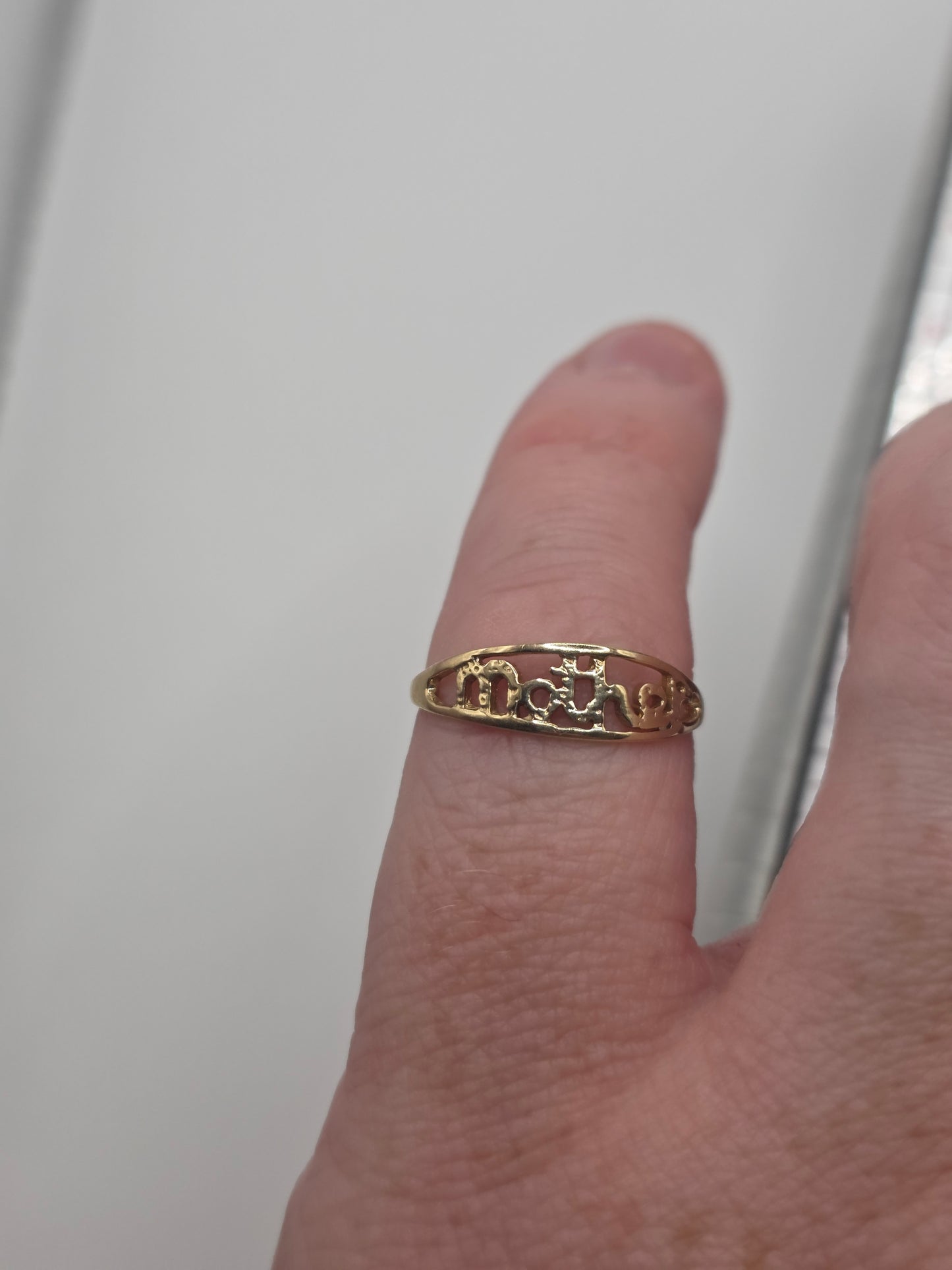 9ct gold mother ring