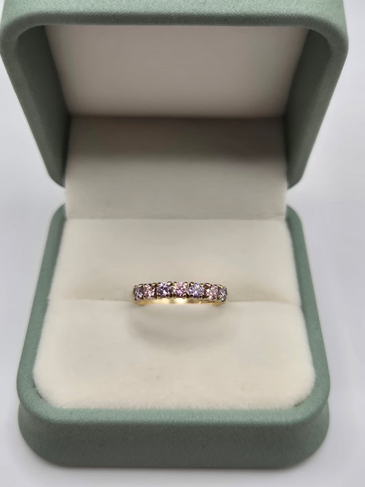 9ct gold cz ring