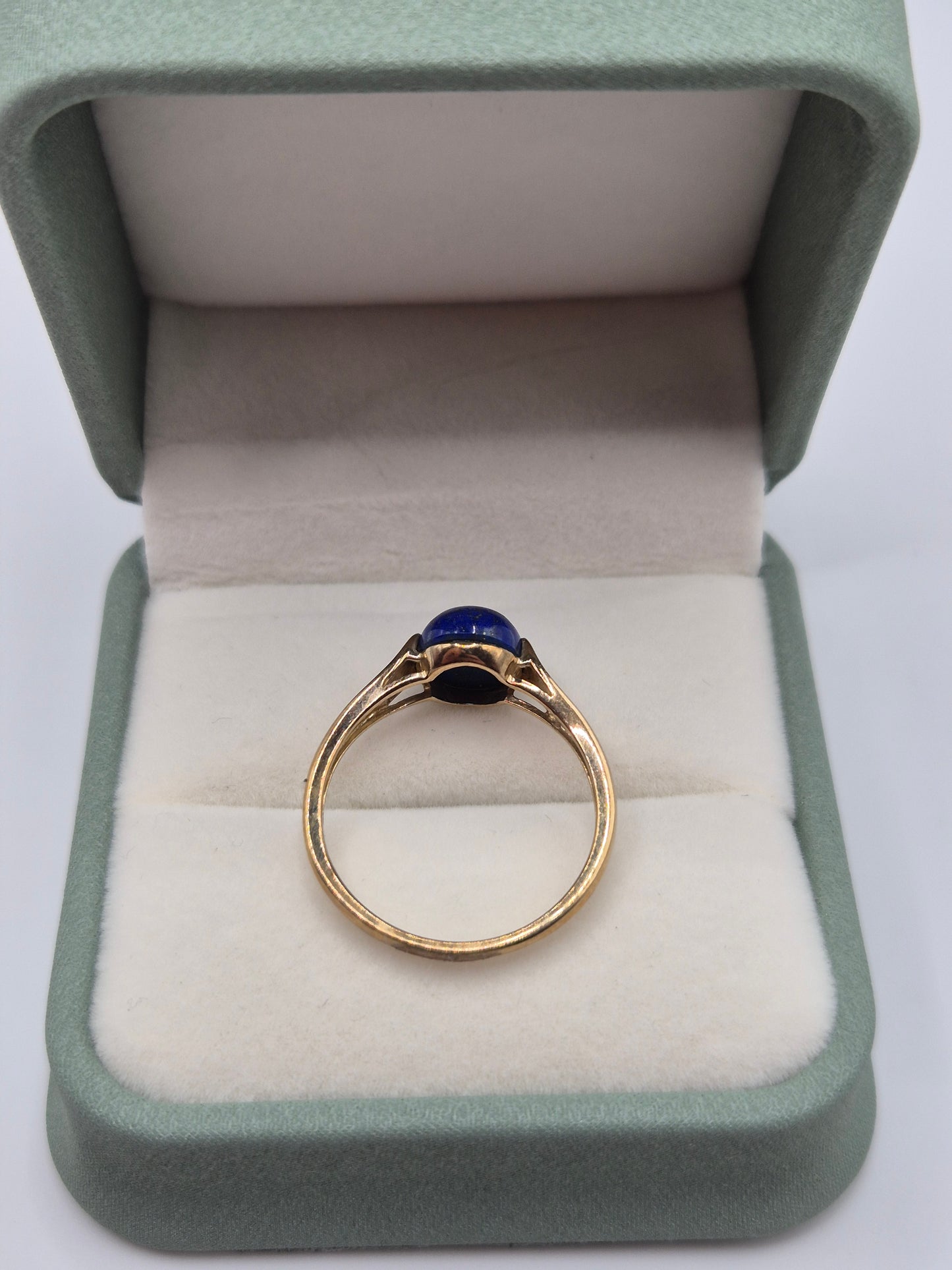 9ct gold lapiz lazuli ring