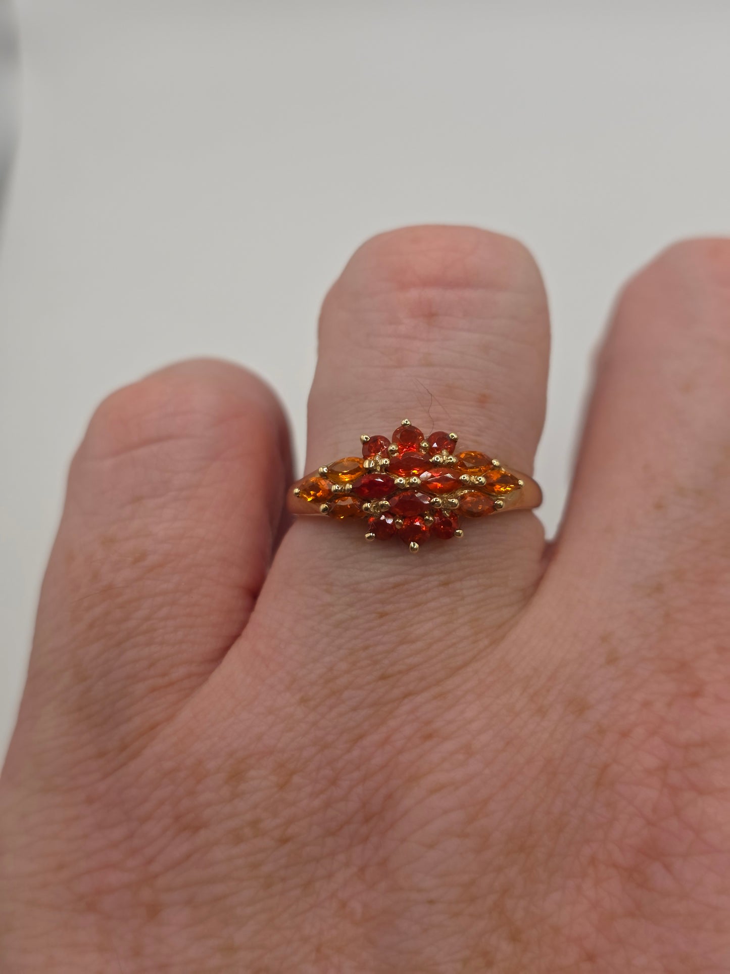 9ct gold citrine ring