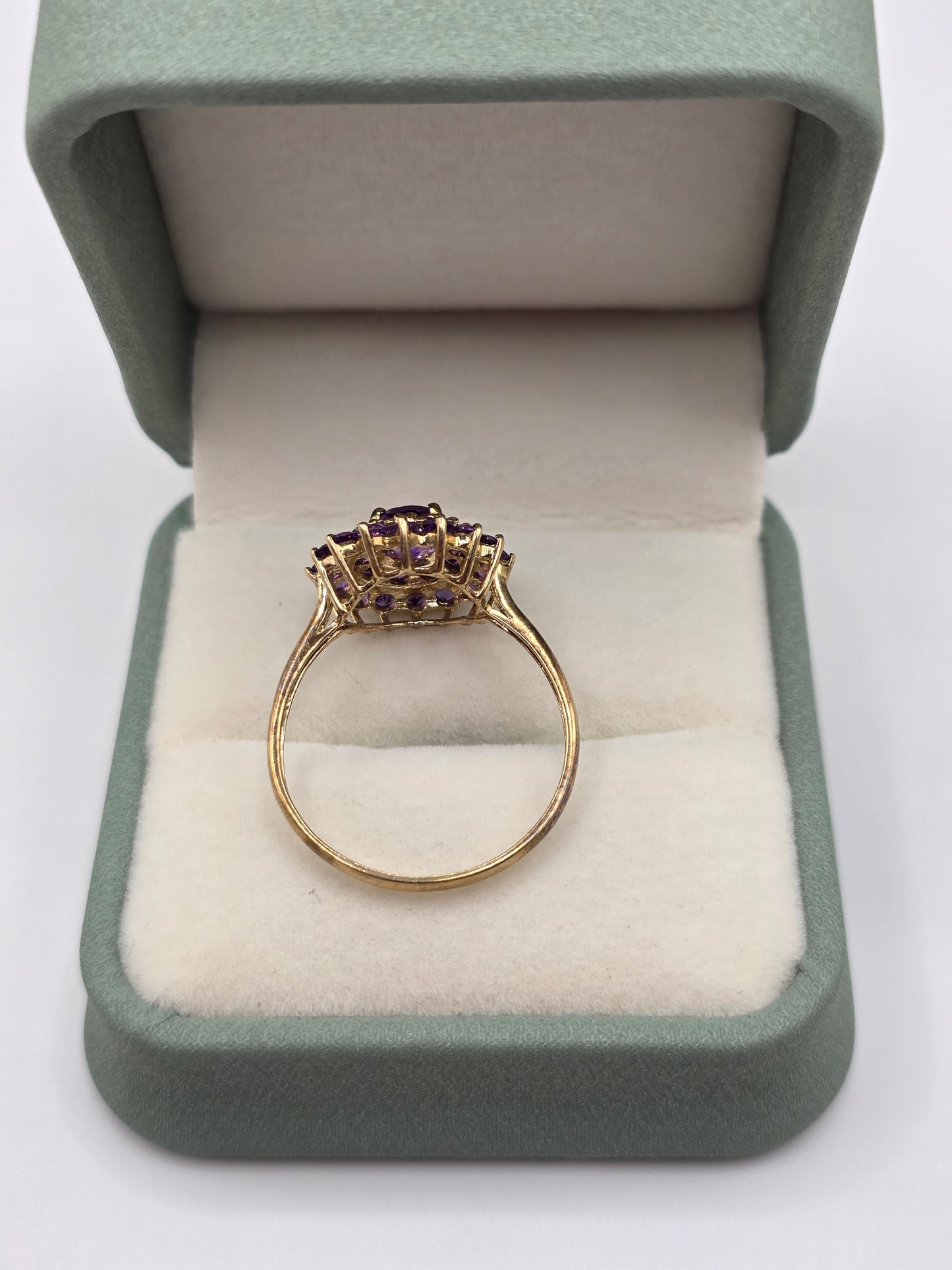 9ct gold amethyst ring