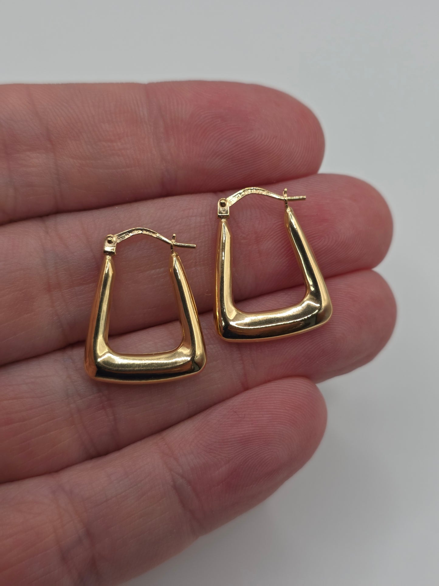 9ct gold creole earrings