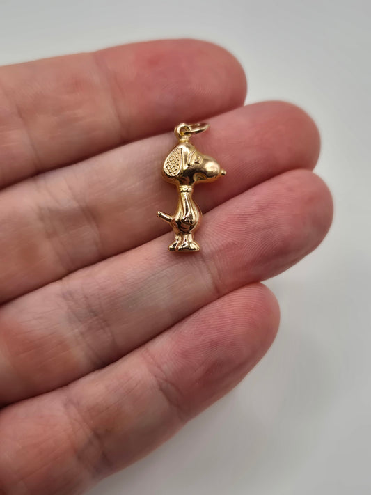 9ct gold snoopy charm