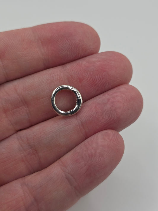 Silver spring gate clasp 12mm
