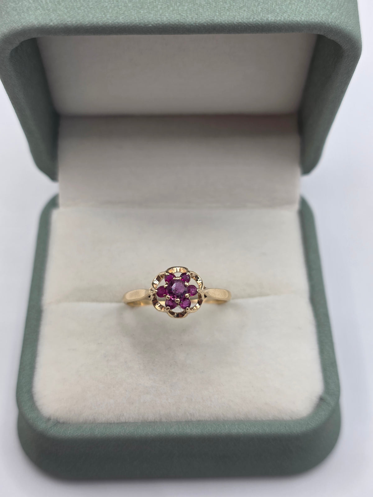 9ct gold ruby ring
