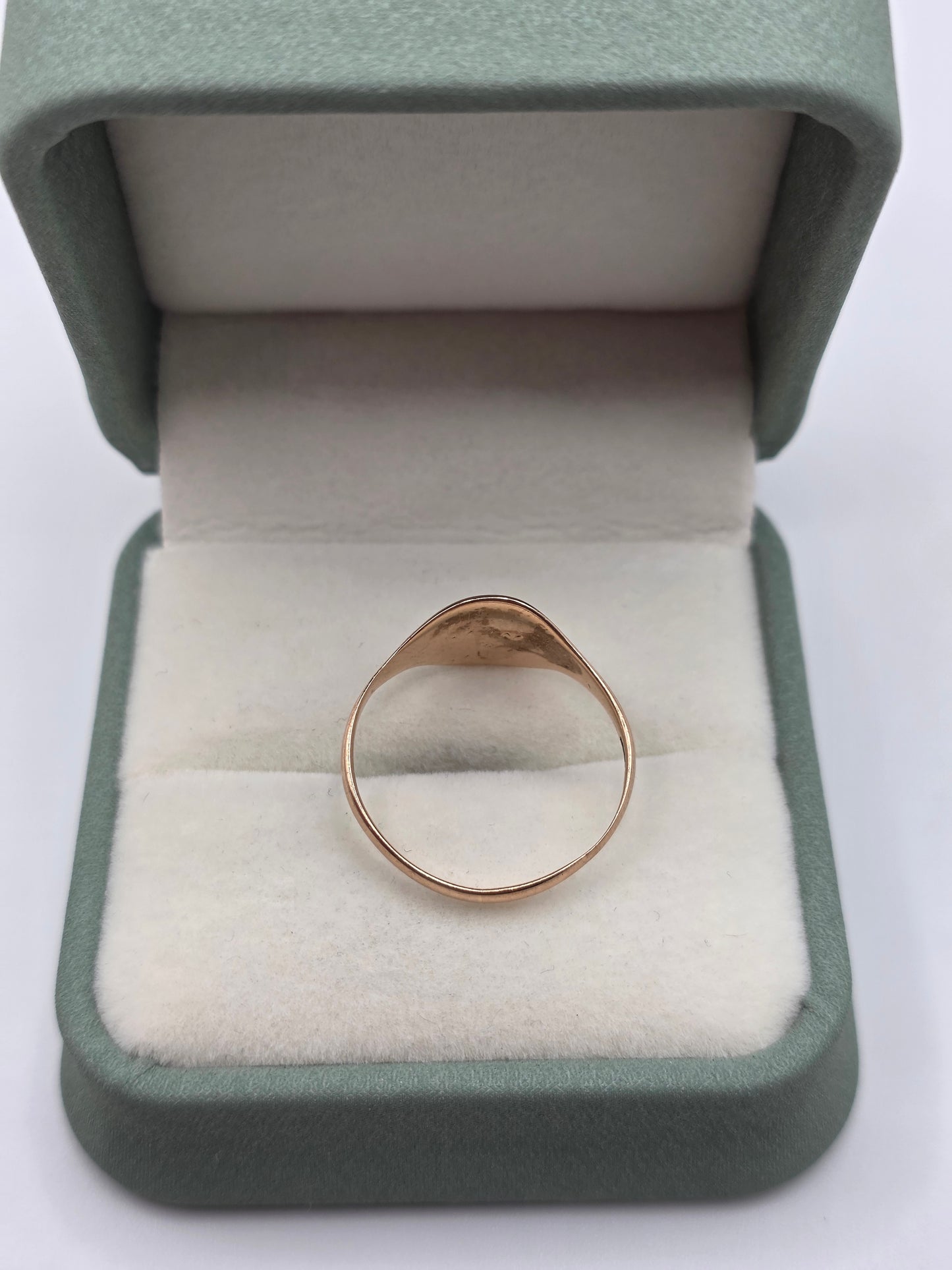 Vintage 9ct rose gold signet ring