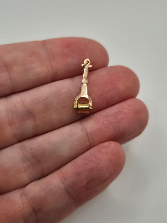 9ct gold roller charm