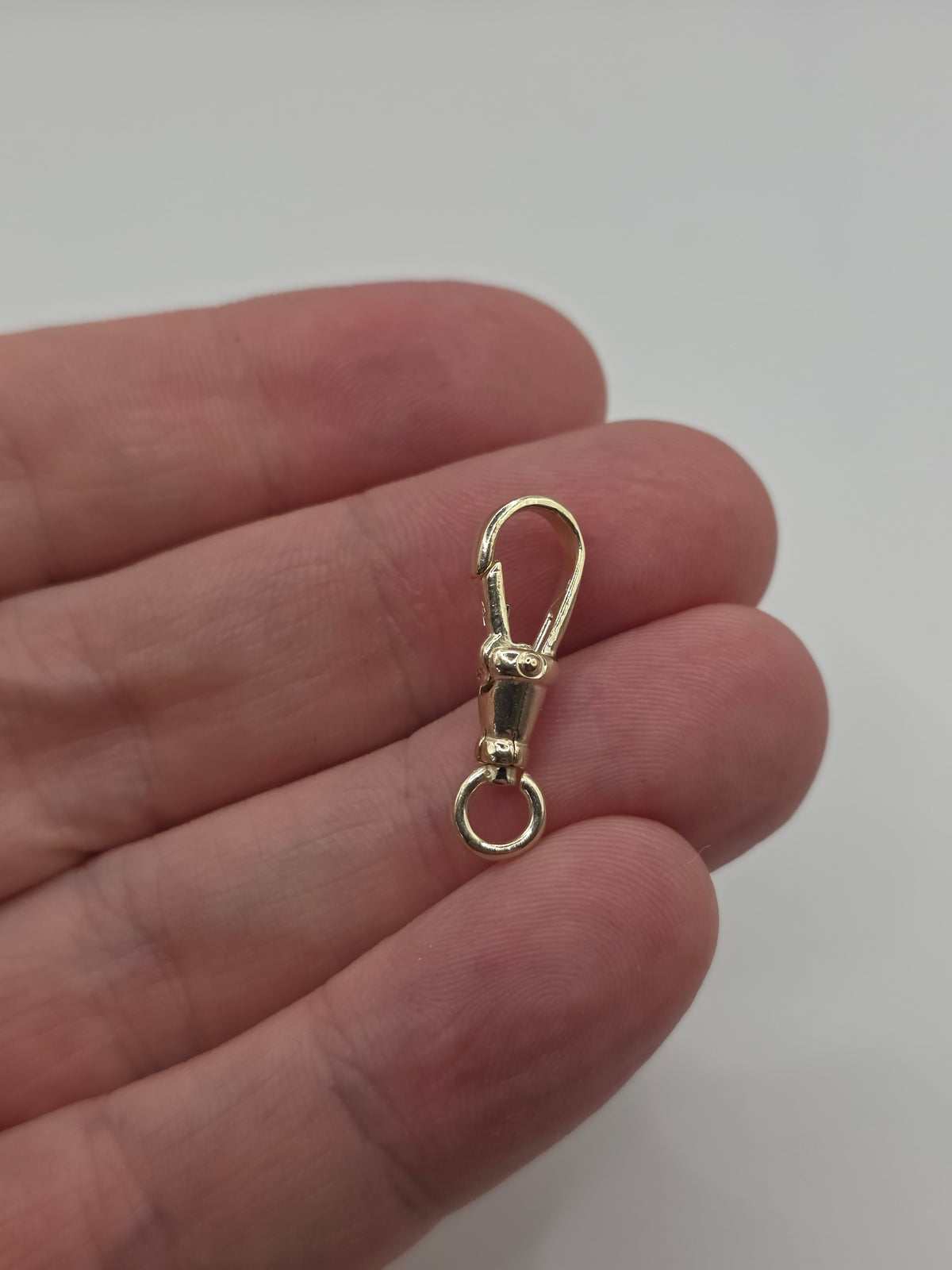 9ct gold 23mm swivel dog clip (7)